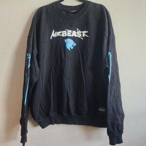 MrBeast Revolt Sweater Mens XL Crewneck Pullover Panther Streetwear Blue